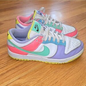 Nike Dunk Leather Pastel Sneakers Youth Size 6